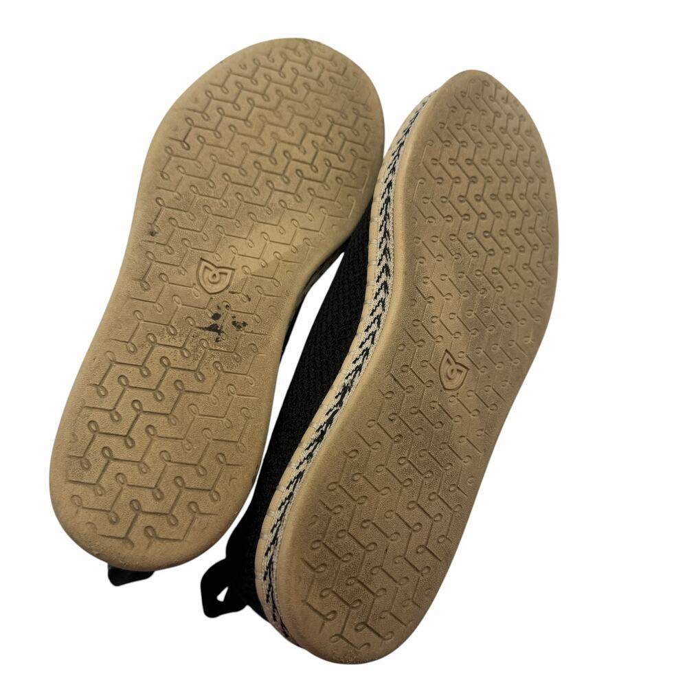 Rothy’s The Espadrille Flat in Black Boardwalk Knit Size 6.5 Jute‎ Sole Slip On - Picture 10 of 15